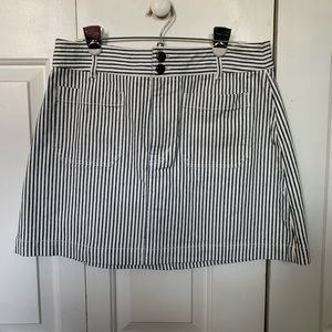 Madewell Blue and White Striped Skirt WORN ONCE